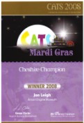 CATS award 2008 Cheshire Champion